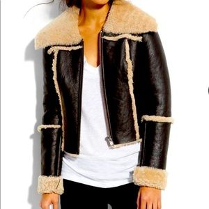 Trouve Genuine Shearling Jacket